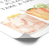 退職者の好意のサイン、退職は甘い ポスター (角)