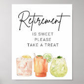 退職者の好意のサイン、退職は甘い ポスター (正面)