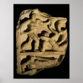 退職者を倒すサムナイトを描いたレリーフ、 浮き彫り ポスター (正面)