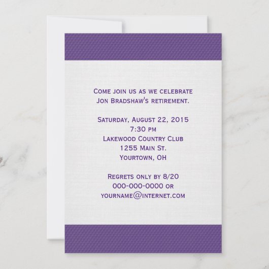 退職者マガジン 招待状 (裏面)