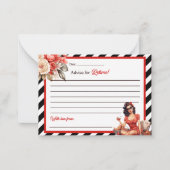 退職者退職したカードの凡例ピンナップアドバイス ノートカード (正面)