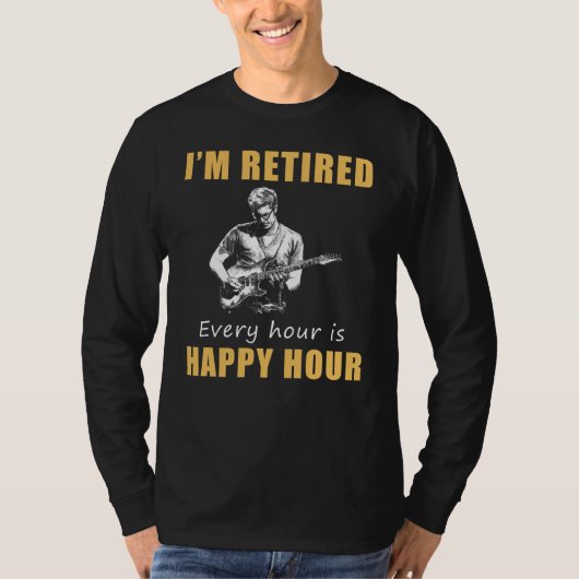 退職至福を経て息を引き締める!Happy Hour Gui Tシャツ (正面)