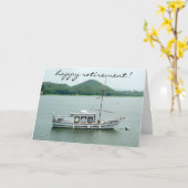 退職船 カード (黄色い花)