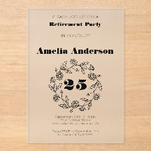 退職花モダン黒