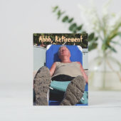 退職葉書 ポストカード (スタンド正面)