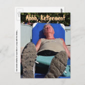 退職葉書 ポストカード (正面/裏面)