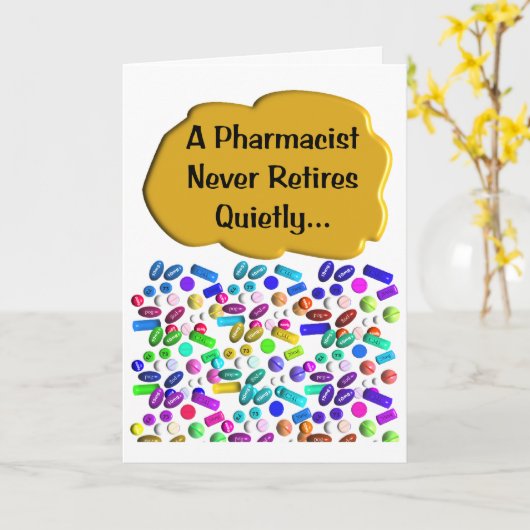 退職薬剤師カード カード (黄色い花)