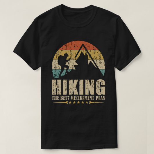 退職計最高の画ヴィンテージレトロ夕日 Tシャツ (デザイン正面)