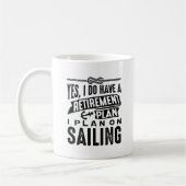 退職計画の帆走 コーヒーマグカップ (左)