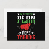 退職計画の詳細な取引 ポストカード (正面/裏面)