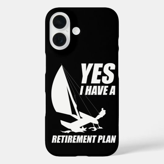 退職計画カタマラントラペーズ帆走隊長 Case-Mate iPhoneケース (裏面)