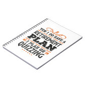 退職計画クイズおもしろいギフト ノートブック (左側)