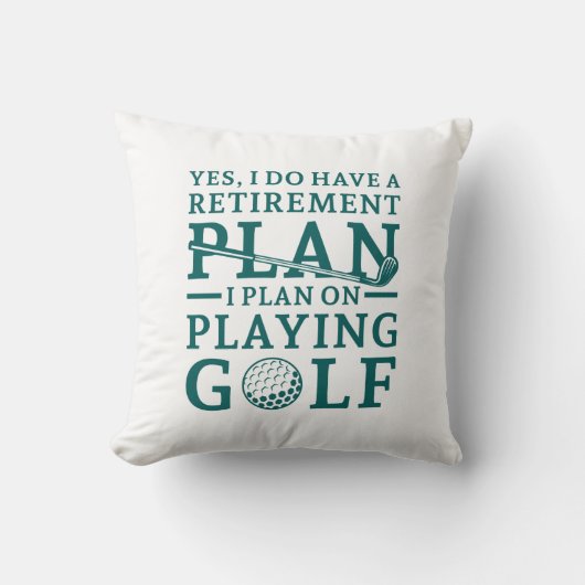 退職計画ゴルフ クッション (正面)