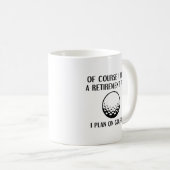 退職計画ゴルフ コーヒーマグカップ (正面右)