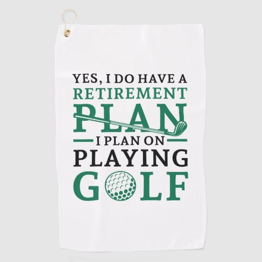 退職計画ゴルフ ゴルフタオル (正面)