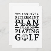 退職計画ゴルフ サンキューカード (正面/裏面)