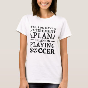 退職計画サッカー Tシャツ