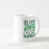 退職計画テニス コーヒーマグカップ (正面右)