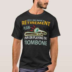 退職計画トロンボーン Tシャツ
