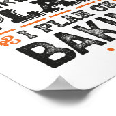 退職計画ベーキングギフトおもしろい ポスター (角)