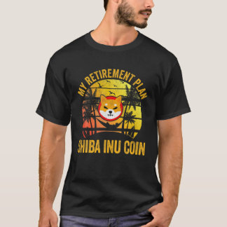 退職計画柴犬コイン暗号通貨T Tシャツ