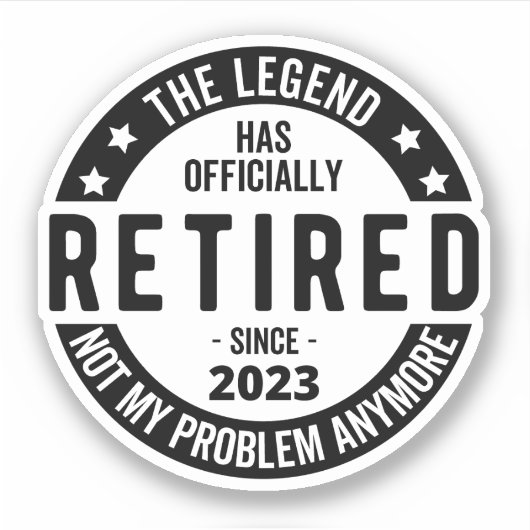 退職計画 シール (正面)