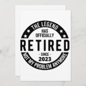 退職計画 招待状 (正面/裏面)