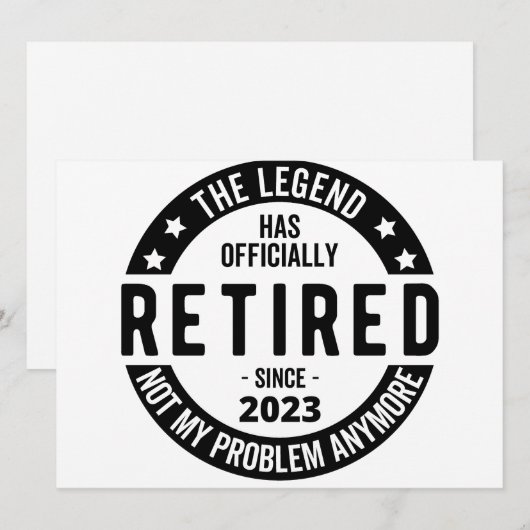 退職計画 案内状 (正面/裏面)