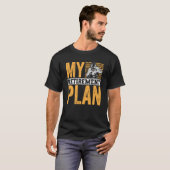 退職計退職した画の溶接を歓迎す男性へる Tシャツ (正面フル)