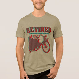退職記念自転車ギフトデザイン トライブレンドTシャツ