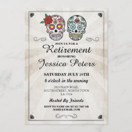 退職誕生日シュガースカル招待状ハロウィーン 招待状