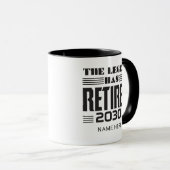 退職警パーソナライズされた察官退職した マグカップ (正面右)