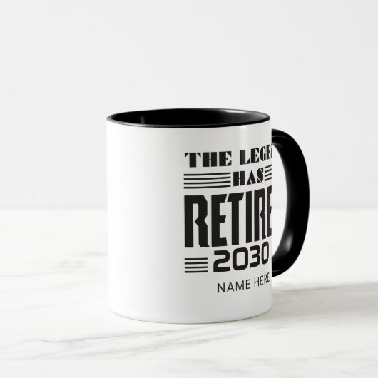 退職警パーソナライズされた察官退職した マグカップ (正面右)