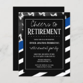 退職警察予算応援招待状 (正面/裏面)