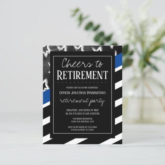 退職警察予算応援招待状 (スタンド正面)