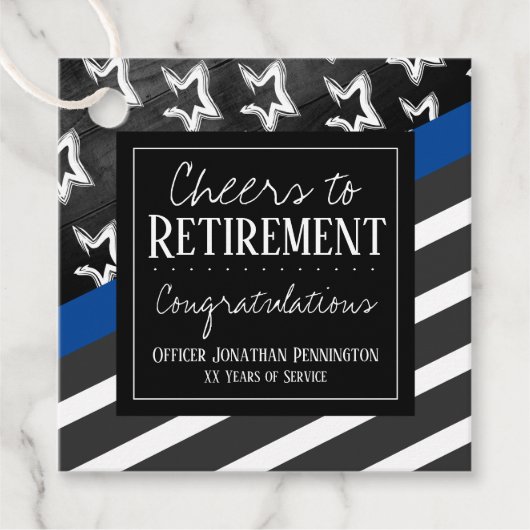 退職警察官応援 フェイバータグ (正面)