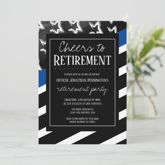 退職警察応援 招待状 (スタンド正面)