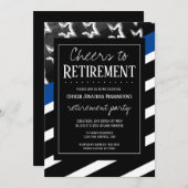 退職警察応援 招待状 (正面/裏面)