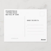 退職警察薄い青い線のアメリカ国旗 ポストカード (裏面)