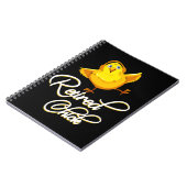 退職退職したパーティーチキンレディ用シック ノートブック (左側)