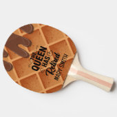 退職退職した引用文おもしろいことわざワッフル 卓球ラケット (横)