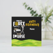 退職退職した用ゴルフ警察官 カード (スタンド正面)