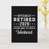 退職退職した2020年退職グランドパおもしろいギフト カード (黄色い花)