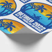 退職退職した2022おもしろいは問題ではない ラッピングペーパー (角)