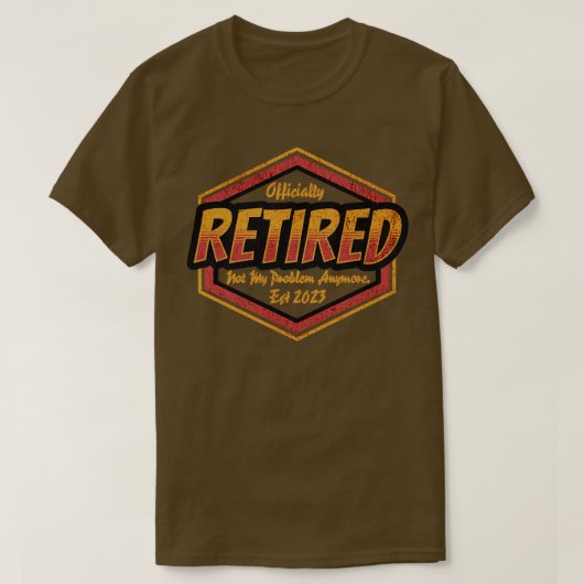 退職退職した2023私の問題はもうない2 Tシャツ (デザイン正面)