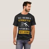 退職運動科学 Tシャツ (正面フル)