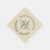 退職遠くにパーティー新方位コンパス スタンダードランチョンナプキン (角)