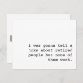 退職金おもしろい/退職金 シーズンカード (正面/裏面)