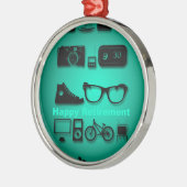 退職金が好きなもの メタルオーナメント (左)