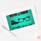 退職金が好きなもの 長方形シール (封筒)